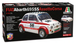Italeri - Novedad próxima - Fiat Abart 695 SS assetto corsa, escala 1/12 .