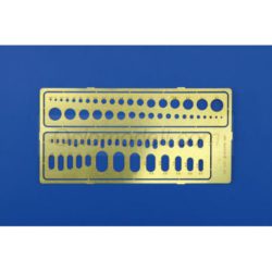 Eduard - Plantillas de círculos y óvalos de acero. Ref: 0001