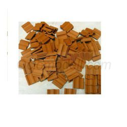 Marca Keranova - Teja flamenca, 1:10 ( 30 x 30 x 3 ) mm, cerámica. Bolsa de 25 ud. Ref: 350135