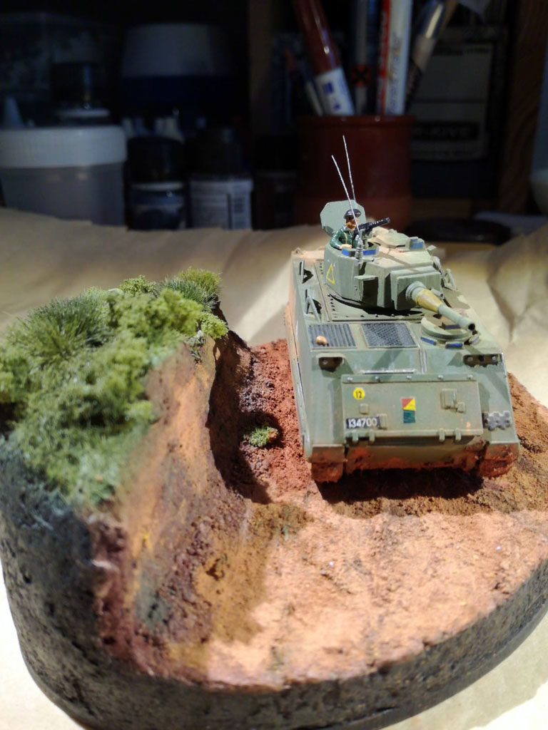13 FSV (fire support vehicle), Airfix 1/76. Calcas de la 2 div. caballería del ejército australiano