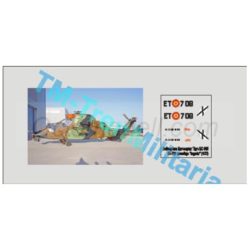 Trenmilitaria - Helicóptero Eurocopter Tigre EC-665 ET-709, decoración "camuflaje "lagarto", (marrón claro, marrón oscuro y verde. Escala 1:48. Ref: 000_4846