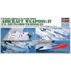 Hasegawa - Set AIRCRAFT WEAPONS IV U.S. MISSILES, Escala 1:72, Ref: X72-4