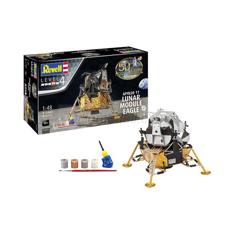Revell Maquette Coffret Cadeau 50 Ans Apollo 11 Module