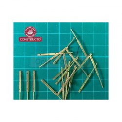 - CANDELERO PLANO DE LATÓN. - TAMBIÉN SE PUEDE USAR COMO CADETONES. - TRES ORIFICIOS. - Altura útil : 18 mm. - Altura total inc.espiga : 30 mm. - Orificios diámetro: 0,6 mm. - CANTIDAD: 20 UNIDADES. - MARCA: CONSTRUCTO. - REF: 80058.