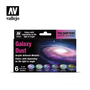 Set color sifhters, galaxy dust, para airbrush. 6 Botes 17 ml. Marca Vallejo. Ref: 77092.