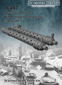 FCmodeltrend - MG13 para Panzer I. Escala 1:16. Ref: 16407.