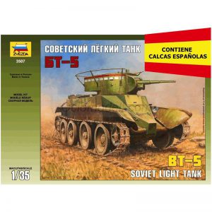 Zveda - BT-5 Soviet light tank. Calcas españolas. Escala 1:35. Ref: 3507E.