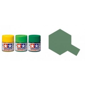 Flat Green, Verde Mate (81005). Bote 23 ml. Marca Tamiya. Ref: XF-5.