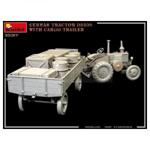 GERMAN TRACTOR D8506 WITH CARGO TRAILER. Escala 1:35. Marca Miniart. Ref: 35317.