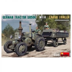 GERMAN TRACTOR D8506 WITH CARGO TRAILER. Escala 1:35. Marca Miniart. Ref: 35317.