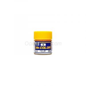 Mr.HOBBY AQUEOUS COLOR, Amarillo Gelb brillo. Bote 10 ml. Marca MR.Hobby. Ref: H4.