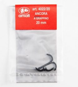 Ancla de Reja ( garpino ), 20 mm. 1und. Marca Amati. Ref: 402220.