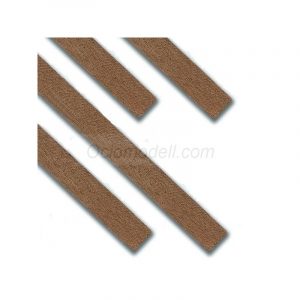 Chapa madera nogal 0.6 x 4 x 1000 mm. Paquete de 25 unidades. Marca Dismoer. Ref: 35267.