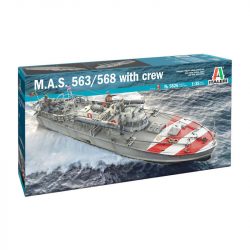LANCHA TORPEDERA M.A.S. 568 Serie 4º & TRIPULACION. Escala 1:35. Marca Italeri. Ref: 5626.