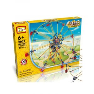 Park Loz Noria, con motor, 537 piezas. Kit construction blocks. Marca Loz. Ref: 2021.