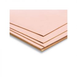 Plancha de Cobre 400 x 200 mm, 0.30 mm, 1und. Marca Dismoer. Ref: 33300.