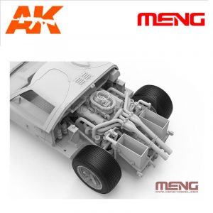 Team Shelby American Ford GT40 Mk.II, 1966 Le Mans 24h. Escala 1:24. Marca Meng. Ref: CS-004.