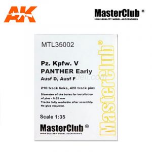Tracks for Kpfw.V Panther Early, Ausf D / F. Escala 1:35. Marca Def.Model. Ref: MTL35002.