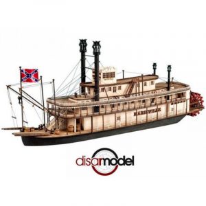 Paddlewheel Riverboat Marieville. Escala 1:72. Marca Disarmodel. Ref: 20174.