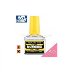 MR.CEMENT DELUXE THICK GLUE - Adhesivo de Poliestireno 40ml. Marca MR.Hobby. Ref: MC127.