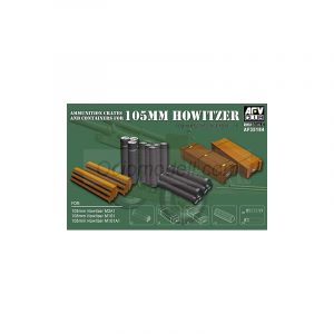 Ammunition crates and containers105mm Howitzer. Escala 1:35. Marca AFV Club. Ref: AF35184. 3 Ammunition crates and containers105mm Howitzer. Escala 1:35. Marca AFV Club. Ref: AF35184.