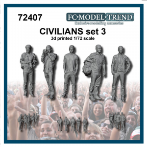 Civiles 3. Escala 1:72. Marca FCmodeltrend. Ref: 72407.