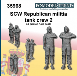 Carristas milicianos GCE, set 2. Escala 1:35. Marca FCmodeltrend. Ref: 35968.