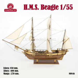 Bergantín Atlantis H.M.S. Beagle. 1:55. Marca Constructo. Ref: 80846. 3 Bergantín Atlantis H.M.S. Beagle. 1:55. Marca Constructo. Ref: 80846.