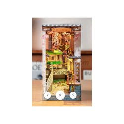 Sakura Densya Book Nook Shelf Insert, Kit de montaje. Marca Diy Miniatures. Ref: GB01.