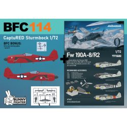 FC114 Sturmbock captuRED, Fw 190A-8/ R2. Escala 1:72. Marca Eduard. Ref: 7467