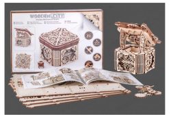 Caja Misteriosa, madera contrachapada, Kit de montaje. Marca Wooden City. Ref: 57315