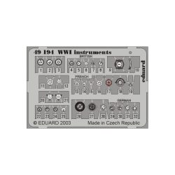 Fotograbado instrumentos WWI, 1/48. Marca Eduard. Ref: 49194