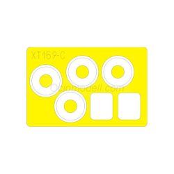 Hoja de enmascarar - formas adhesivas troqueladas, BR 86, Escala: 1:35. Marca Eduard. Ref: XT159