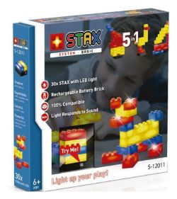 Paquete Stax Basic 30 2V. Kit construction blocks. Marca Stax System. Ref: S-12011