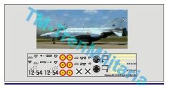 Calcas del Phantom II F-4C 12-54, decoración "plata ALA 12". Escala 1:48. Marca Trenmilitaria. Ref: 000_4776