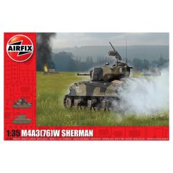 M4A3(76)W, Sherman Battle of the Bulge. Escala 1:35. Marca Airfix. Ref: A1365, desde marzo de 1944, con mejoras constantes, con motor Ford GAA
