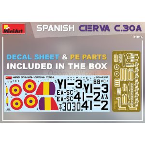 SPANISH CIERVA C.30A. Escala 1:35. Marca Miniart. Ref: 41016, modelo de autogiro diseñado por el ingeniero e inventor español Juan de la Cierva 2 SPANISH CIERVA C.30A. Escala 1:35. Marca Miniart. Ref: 41016