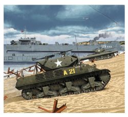 Tanque US Army M10 GMC Normandy. Escala 1:35. Marca Academy. Ref: 13288, cazacarros de diseño estadounidense