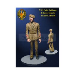 Cabo en uniforme de paseo del Ejercito de Tierra años 80, 54mm. Marca Nimix. Ref: N101.