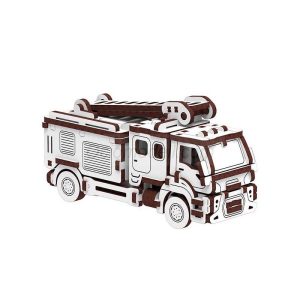 Camión de Bomberos 86 pz, madera contrachapada. Marca Mr.playwood. Ref: 10803