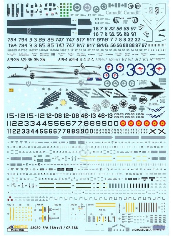 F/A-18A+, CF-188. ESPAÑOL. Escala 1:48. Marca Kinetic Model. Ref: K48030