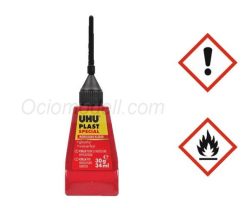UHU Plast Special con frasco de jeringa fina 30g. Marca Uhu. Ref: D5882