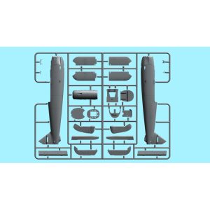 Henschel Hs-126A-1 bomb rack, Condor Legión. Escala 1:48. Marca ICM. Ref: 48213