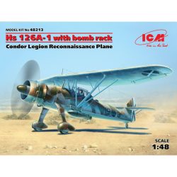 Henschel Hs-126A-1 bomb rack, Condor Legión. Escala 1:48. Marca ICM. Ref: 48213