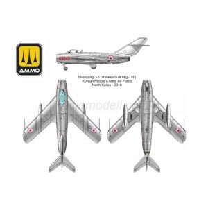 MIG-17F Shenyang J-5 Vietnam-China-North Korea (Edición Premium). Escala 1:48. Marca Ammo Mig Jimenez. Ref: AMIG8514, conocido por su agilidad y capacidad de maniobra, fue utilizado por los países de Vietnam, China y Corea del Norte 3 MIG-17F Shenyang J-5 Vietnam-China-North Korea (Edición Premium). Escala 1:48. Marca Ammo Mig Jimenez. Ref: AMIG8514