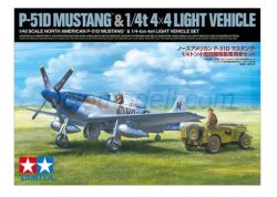 North American P-51D MustangTM 8th Air Force y 1/4-ton 4-4 Light Vehicle. Escala 1:48. Marca Tamiya. Ref: 25205