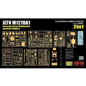Portamisiles JLTV M1278A1 Modificado con M153 Crows II del Ejército USA / FA Eslovenas. Escala 1:35. Marca RFM Model. Ref: 5099