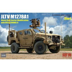 Portamisiles JLTV M1278A1 Modificado con M153 Crows II del Ejército USA / FA Eslovenas. Escala 1:35. Marca RFM Model. Ref: 5099