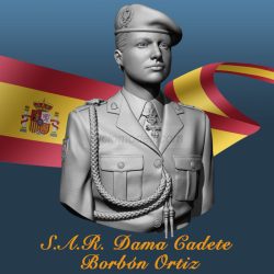 S.A.R. Dama Cadete Borbón Ortiz, Leonor - Princesa de Asturias. Marca Kilgore HD Miniature. Ref: LEONOR