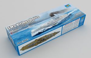 Acorazado SMS Viribus Unitis. Escala: 1:350. Marca: Trumpeter. Ref: 05364, está equipado con un triple cargado de cañones principales de 305 mm 3 Acorazado SMS Viribus Unitis. Escala: 1:350. Marca: Trumpeter. Ref: 05364